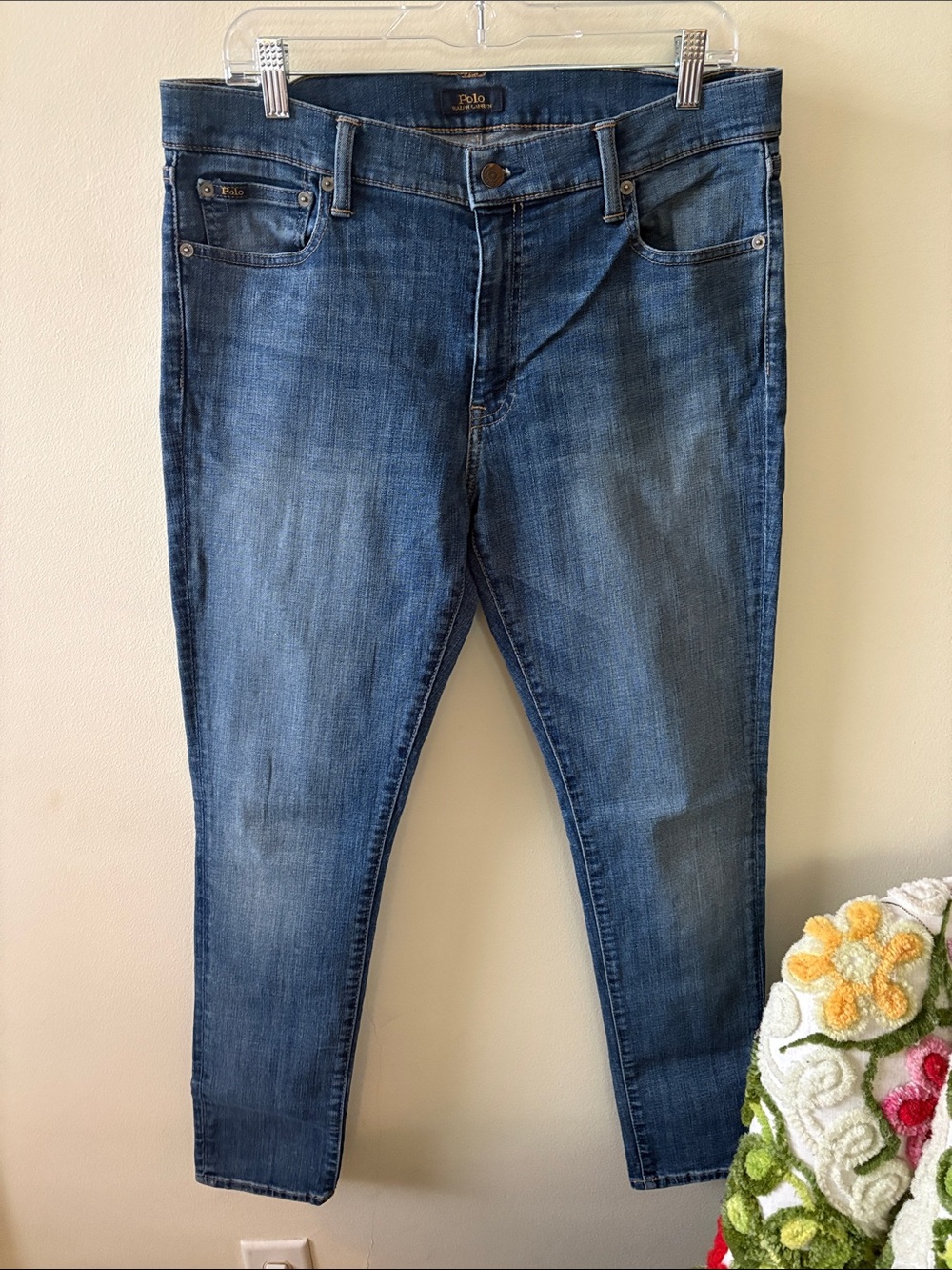 Polo by Ralph Lauren Women’s Slim Straight Mid Blue Denim Jeans sz 32